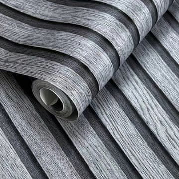 shumee Samolepilna 3D stenska tapeta z letvicami in lepilom 45 cm x 10 m Koanni
