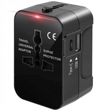 shumee Potovalni adapter za ZDA, Združeno kraljestvo in svet USB-C PD polnilnik