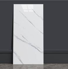 shumee Samolepilna bela marmorna PVC laminatna sijajna plošča 80x40 cm plošča10