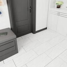 shumee Samolepilna bela marmorna PVC laminatna sijajna plošča 80x40 cm plošča10