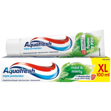Aquafresh Aquafresh Mild & Minty zobna pasta s trojno zaščito z nežno meto 100 ml