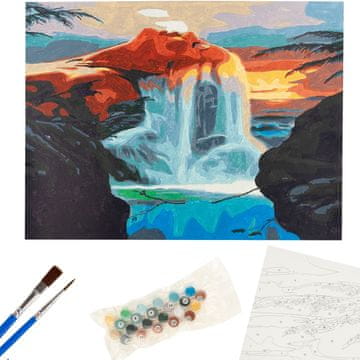 TOP GIFT TG64616-4 slika ZA SLIKANJE PO ŠTEVILKAH BREZ OKVIRJA 30x40 mitski slap