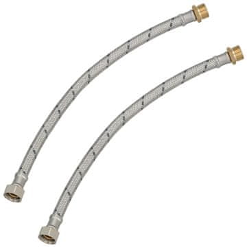 shumee Fleksibilni konektor 3/8” ženski-moški za fitinge 40 CM komplet 2 kosov