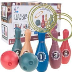 TOP GIFT TG77511 barvito kegljanje ZA otroke, zabavna spretnostna igra kegljanja