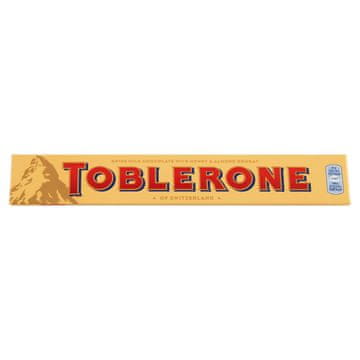 Mondelez Toblerone švicarska mlečna čokolada z medom in mandljevim nugatom 100 g