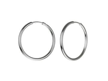 shumee Srebrni obročki, veliki 2,6 cm, obročki 26 mm debeli 1,8 mm, srebro 925
