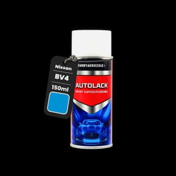 shumee Nissan BV4 intenzivno modra metalik akrilna barva v spreju 150 ml modra