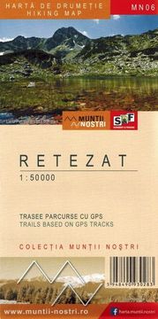 shumee Gorovje Retezat 1:50.000. Turistični zemljevid MN06. Schubert & Franzke