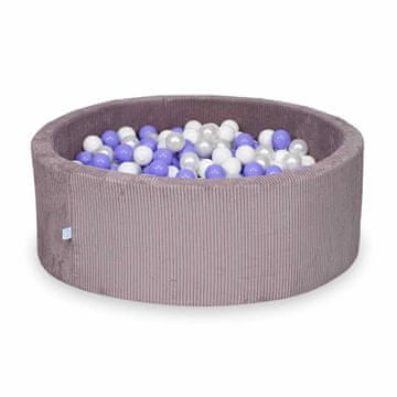 shumee Suhi bazen 110x40 Corduroy Lavender 500 kroglic: bela, biserna, heather
