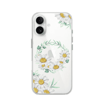 shumee Ovitek za iPhone 16 Plus, prozoren, silikonski Flexi, venec iz marjetic