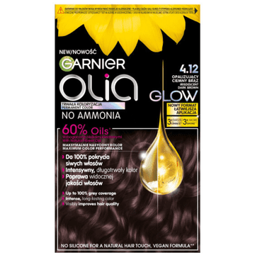 L’Oréal Garnier Olia permanentna barva za lase 4.12 mavrična temno rjava
