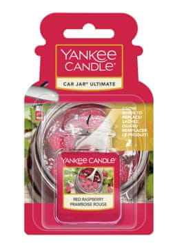 Yankee Candle Sveča Yankee Red Raspberry - ultimativna dišava v avtomobilskem kozarcu