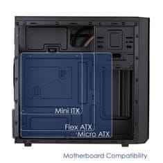 Akyga Akyga AK17BK ohišje za računalnik Micro ATX stolp 2x USB 3.0 črne barve