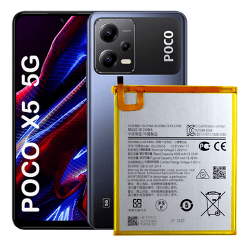 shumee Baterija Baterija za Xiaomi Poco X5 5G / Redmi Note 12 5G BN5J 4900 mAh