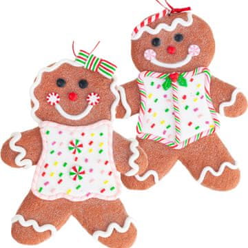 TOP GIFT TG73609 obeski v obliki medenjaka, komplet medenjakov, okraski, darilo