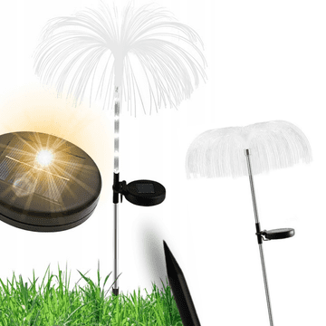 TOP GIFT TG71397 solarna svetilka 2 kosa/set vrtna LED svetilka z motivom meduz