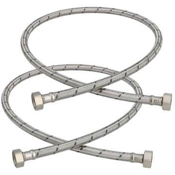 shumee Fleksibilen priključek 1/2” za pipe in armature 100 CM komplet 2 kosov