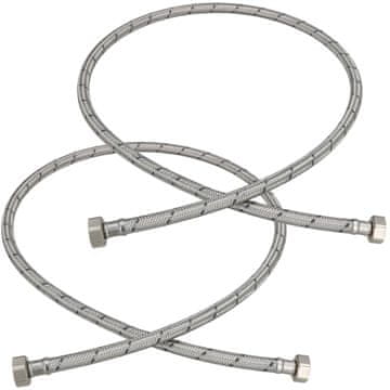 shumee Fleksibilen priključek 1/2” za pipe in armature 120 CM komplet 2 kosov