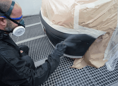 Montana Barva v spreju za plastične odbijače, strukturirana MTN Pro, črna, MAT