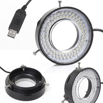 shumee Nastavljiva 72-kratna LED osvetlitev/osvetlitev Techrebal za mikroskop