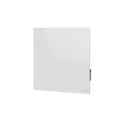 AENO Stenski grelec Aeno Premium Eco Smart Quadro za Amazon, 500 W, 50 x 50 cm, Kaljeno steklo, Infrardeče + konvekcijsko ogrevanje, LED zaslon, Vrsta vtičnice: Evropa (tip E/F), bel, Izdelano na Poljskem