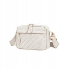shumee Ženska torba za čez ramo, torba za čez ramo, bela, modna, elegantna, urbana, vodoodporna, stilska, 2,6 l, Super5 FKB754White
