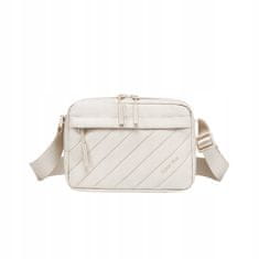 shumee Ženska torba za čez ramo, torba za čez ramo, bela, modna, elegantna, urbana, vodoodporna, stilska, 2,6 l, Super5 FKB754White