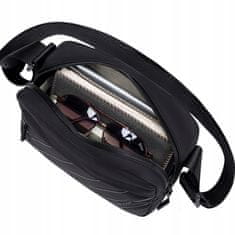 shumee Torba za čez ramo, črna, urbana, vodoodporna, modna, čez ramo, elegantna, univerzalna, 2,6 l, Super5 FKB754Black