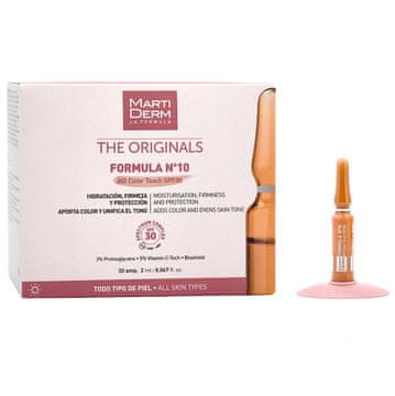 shumee MartiDerm The Originals Formula št. 10 HD Color Touch SPF30, vlažilni in učvrstitveni serum za obraz v ampulah 30 x 2 ml
