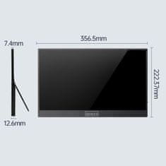 ZENWIRE Prenosni monitor Zenwire AMG15 z USB-C in ločljivostjo Full HD 1920 x 1080, IPS HDR in HDMI, za 15,6-palčni prenosnik