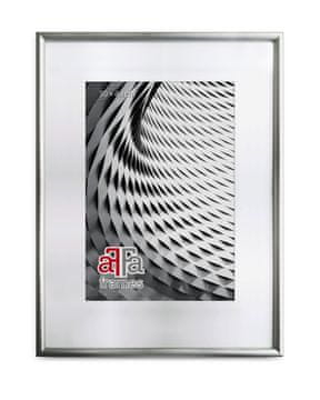 shumee Lesen okvir za fotografije s prsti, srebrn One Art Finger lesen okvir za fotografije 21x29,7 cm, srebrn 1 kos.