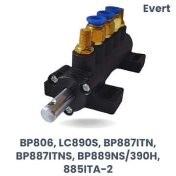 shumee Zamenjava Evert: Blok ventilov črne barve - tip B BP806, LC890S, BP887ITN, BP887ITNS, BP889NS/390H, 885ITA-2