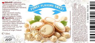 Funky Flavors	 Funky Flavors Sweet Hazel Toffee Cups - sladke kapljice z okusom bele čokoladne praline, karamele in lešnika