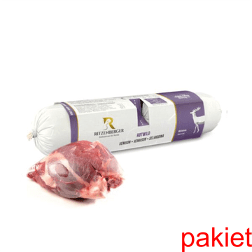 shumee 6 x Jelen z gozdnimi jagodami | dvojni zvitki (2 x 400 g) | monoproteinska hrana za pse | Ritzenberger