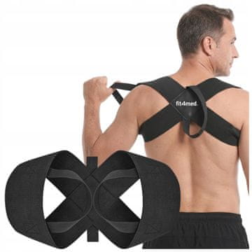 shumee Korektor nepravilnosti drže hrbtenice, ortopedski ravnalnik, raven hrbet FIT4MED M 162-175 cm 60-75 kg