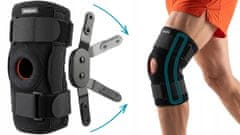 shumee Kolenski stabilizator za koleno, stabilizacija pogačice, razbremenitev sklepa, s tečaji, FIT4MED R.XL