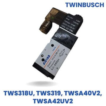 shumee Zamenjava Twin Busch: Pnevmatski elektromagnetni ventil tipa A TWS318U, TWS319, TWSA40V2, TWSA42UV2