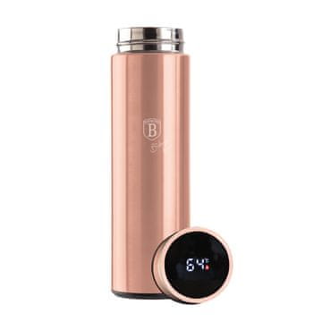 Berlingerhaus Pametna jeklena termovka 0,45 l z LED indikatorjem temperature berlinger haus rožnato zlata BH-7954