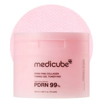 Medicube Medicube - pdrn Pink Collagen Tonning Gel Toner Pad - Tonirne gel blazinice s kolagenom - 70 kosov