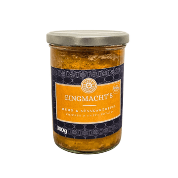 shumee Piščanec s sladkim krompirjem 380 g | Kuhana hrana za pse | Vitamini in minerali | Paul & Paulina