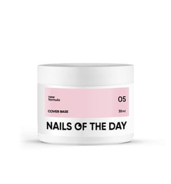 shumee Nailsoftheday Cover base NOVO 05 - polprozorna hibridna baza s hladnim karamelnim odtenkom, 30 ml