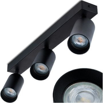 LUMILED Stropna svetilka, plafon, SPOT TUBA, reflektor, halogenska svetilka, poševna, 3x GU10, TABULA