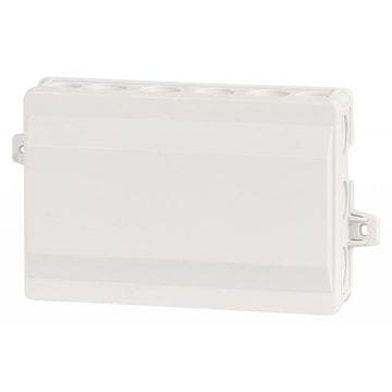 F-ELEKTRO Hermetična omarica S3, termoplastika 90x135x40 IP 54, siva-klik, 18 izbojnih odprtin F1.0136