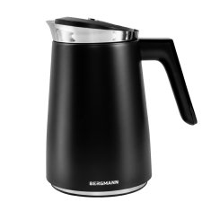 shumee Bergmann FR007 električni grelnik vode 1,5 l 2200 W, mat črne barve, z digitalnim zaslonom N