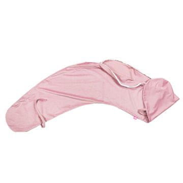 shumee Žametna prevleka za veliko nosečniško blazino BabyUniverse boomerang cocoon - pudrasto roza