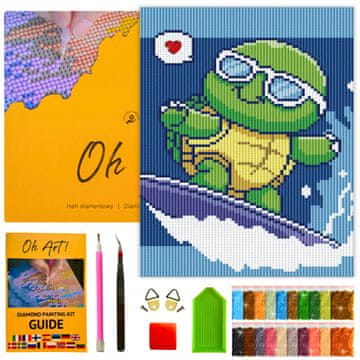 shumee Okvir za diamantno vezenje za otroke, mozaik za slike z diamantnim vezenjem 20x30 cm, OhArt