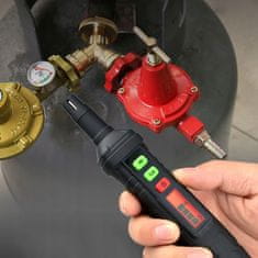 Habotest Mini detektor puščanja plina metan, propan, butan, drugi vnetljivi plini + alarm + baterije