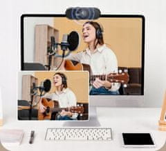 ZENWIRE Zenwire W6 spletna kamera z mikrofonom za računalnik USB 3.0 Full HD 1080p končni pokrovček