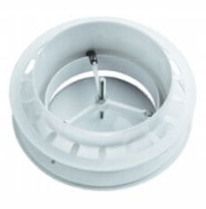 VENTS DIFUZOR ZA DOVOD IN IZPUH Z PRIROBNICO 125 mm NASTAVLJIVE BELE ABS ZRAČNIKE