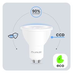 LUMILED 10x LED žarnica GU10 reflektor PAR16 3,4W = 40W 470LM 2700K topla svetloba 38°